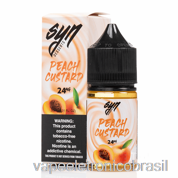 Creme De Pêssego Vape Eletrônico - Sais Sin - 30ml 24mg